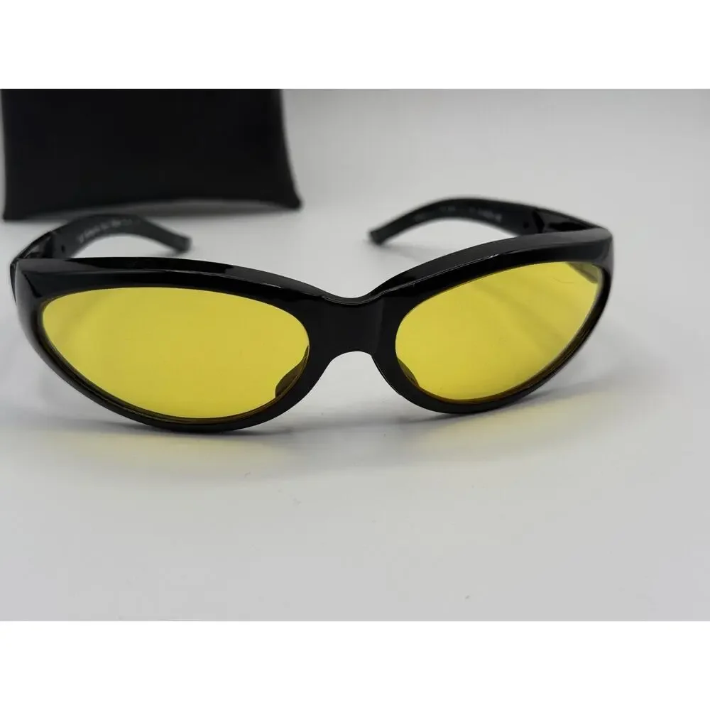 Vintage Harley-Davidson Wanderer Yellow Lens Riding Sunglasses w/ Pouch